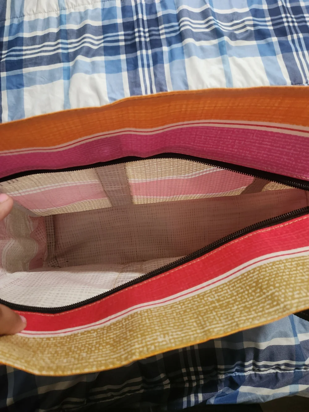 Scout Pink Striped Canvas Tote Bag - Picture 5 of 6